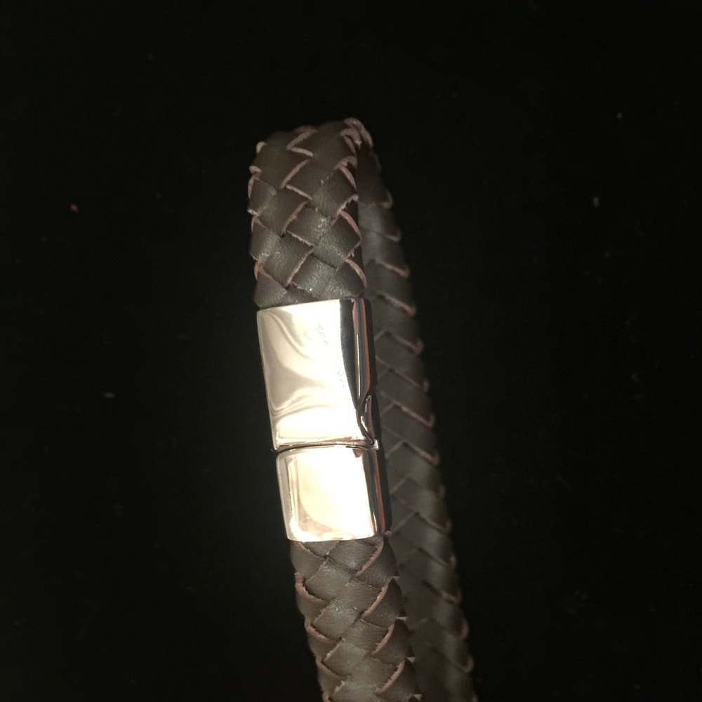 NWOT Leather Bracelet, Brown - Picture 2 of 4